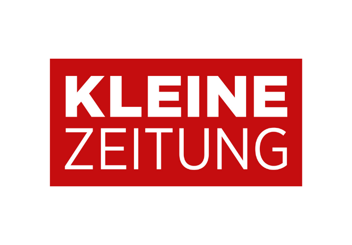 Das Logo der Kleinen Zeitung in roter Farbe mit weißen Buchstaben.
